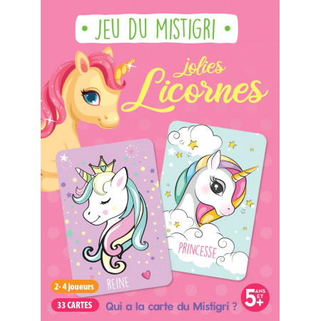 [SDP5722] Boite - Jeu du Mistigri - Jolies Licornes