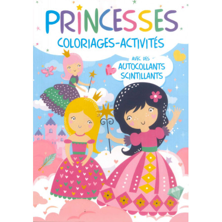 [SDP6722] Princesses Coloriages et Activités avec autocollants scintillants